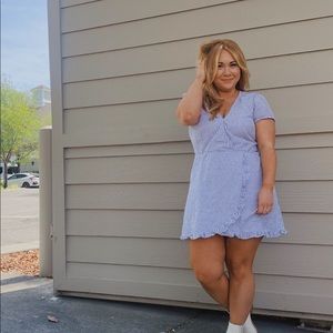 Large petite wrap dress